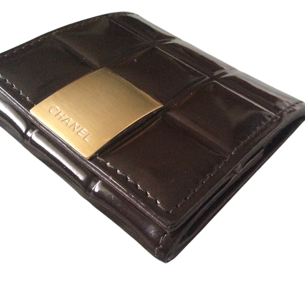 Chanel Patent Leather Chocolate  Bar Coin Purse - Picture 3 of 9